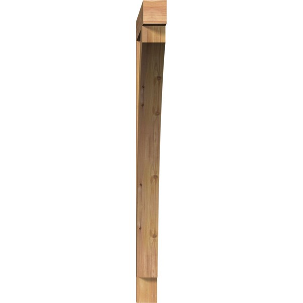 Thorton Block Smooth Bracket, Western Red Cedar, 3 1/2W X 42D X 48H